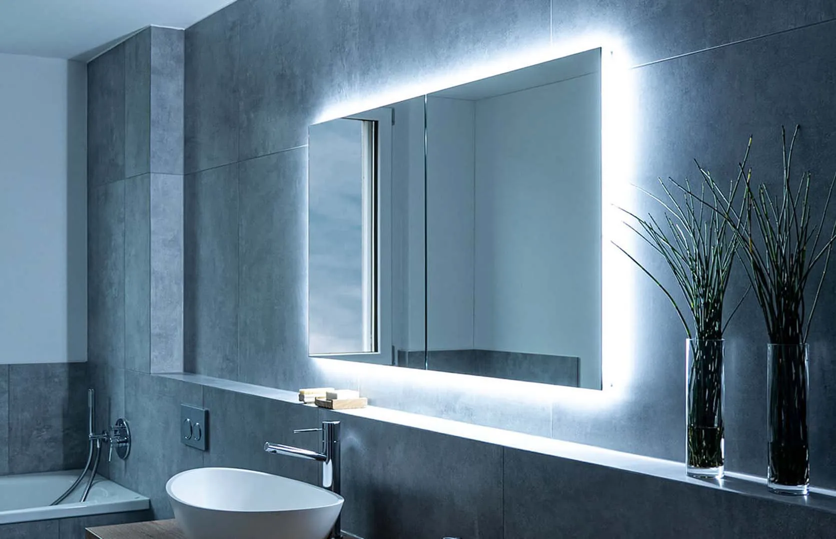 Schneider Spiegelschrank STYLE TW ALC2 140/2/TW - Weiß, Aluminiumkorpus, LED Beleuchtung Tunable White Schneider Spiegelschrank STYLE TW ALC2 140/2/TW - Weiß, Aluminiumkorpus, LED Beleuchtung Tunable White