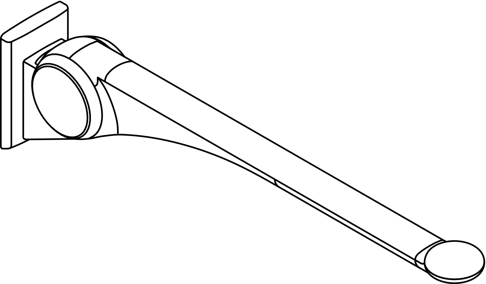 HEWI Stützklappgriff „Serie 802 LifeSystem“