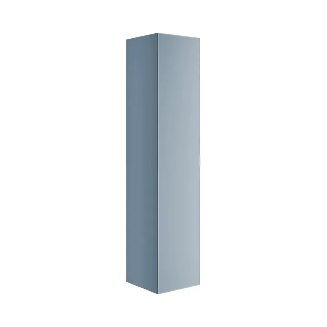 KEUCO Hochschrank „Edition 11 Art“ Blue Satin (Glas, satiniert), Blue Satin (Lack, seidenmatt), Anschlag links 400 × 1800 × 360 mm