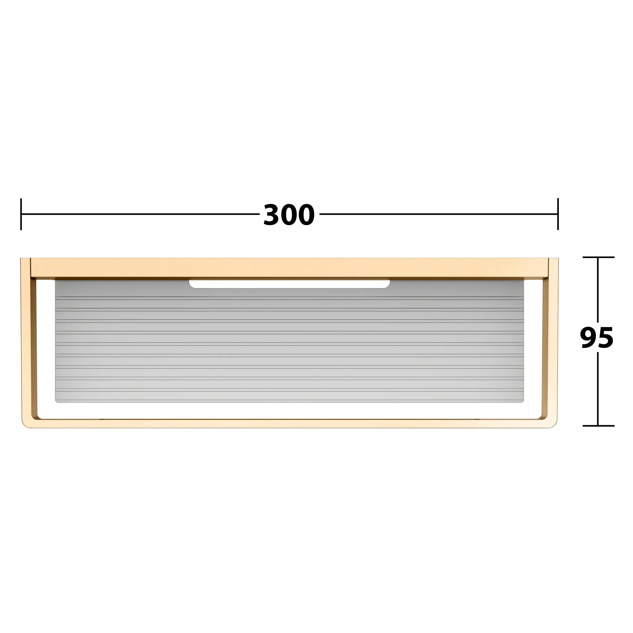 KEUCO EDITION 11 Duschablage Messing gebürstet / Alu
