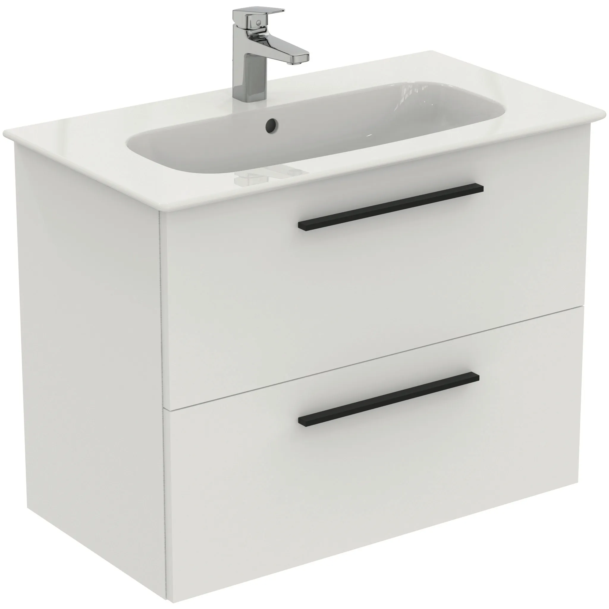 Ideal Standard i.life A Waschtisch-Paket mit Unterschrank und schwarzem Griff Ideal Standard i.life A Waschtisch-Paket mit Unterschrank und schwarzem Griff