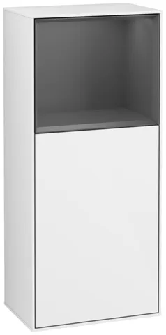 Villeroy & Boch Seitenschrank „Finion“ 41,8 × 93,6 cm 1 Tür, Anschlag links, mit Wand- und Regalelementbeleuchtung Anschlag links Villeroy & Boch Seitenschrank „Finion“ 41,8 × 93,6 cm 1 Tür, Anschlag links, mit Wand- und Regalelementbeleuchtung Anschlag links