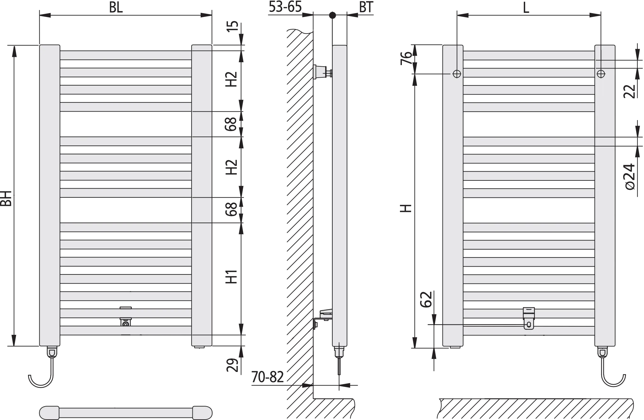 Kermi Elektroheizkörper „Basic®-E“ 74,9 × 80,4 cm in Schwarz Soft Kermi Elektroheizkörper „Basic®-E“ 74,9 × 80,4 cm in Schwarz Soft