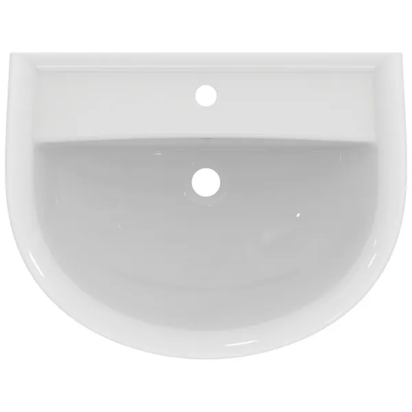 Waschbecken „Eurovit“ 65 × 49,5 × 18 cm, Hahnlochposition mittig Waschbecken „Eurovit“ 65 × 49,5 × 18 cm, Hahnlochposition mittig