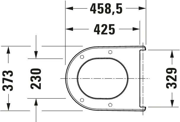 Duravit WC-Sitz „Soleil by Starck“ 38,3 × 46,3 × 4,7 cm