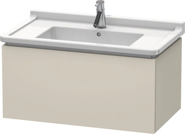 Duravit Waschtischunterschrank wandhängend „L-Cube“ 82 × 40,8 × 46,9 cm Taupe Supermatt