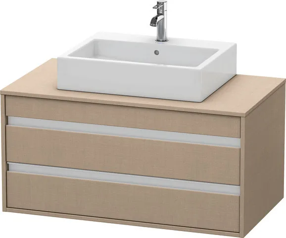 Duravit Waschtischunterschrank wandhängend „Ketho“ 100 × 49,6 × 55 cm Leinen