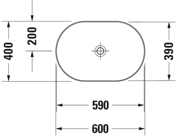 Aufsatzwaschtisch „Luv“, ohne Überlauf Aufsatzwaschtisch „Luv“, ohne Überlauf