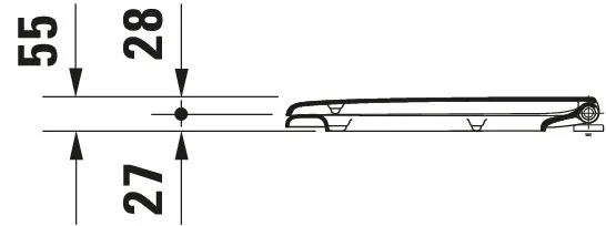 Duravit WC-Sitz „D-Code“ 36,2 × 47,8 × 5,5 cm Duravit WC-Sitz „D-Code“ 36,2 × 47,8 × 5,5 cm