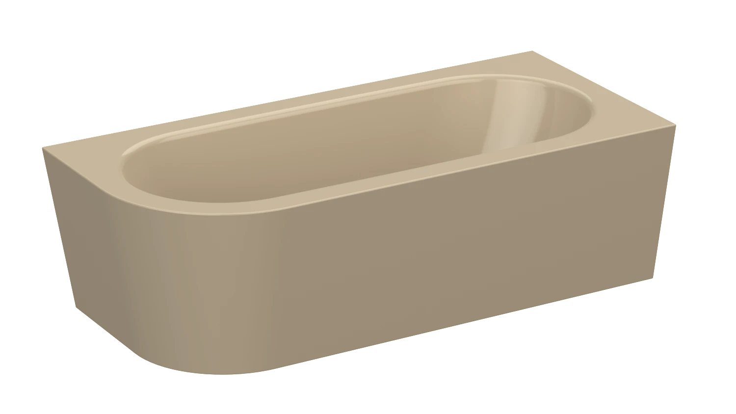 Bette rechteck Badewanne „BetteStarlet V Silhouette“ 185 × 85 cm in Bahamabeige
