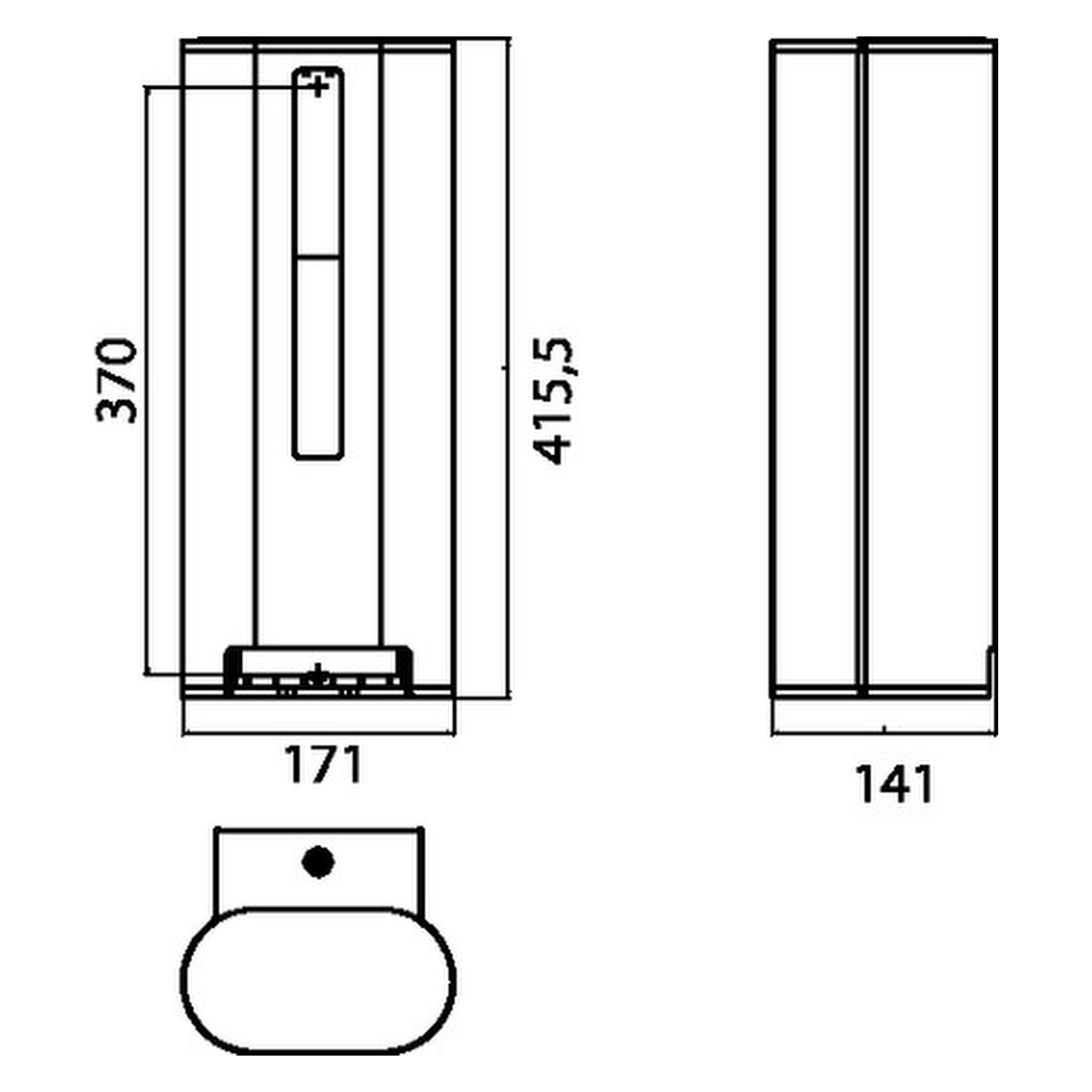 emco Toilettenpapierhalter „system 2“ 14,1 × 41,6 cm in chrom, Befestigung verdeckt