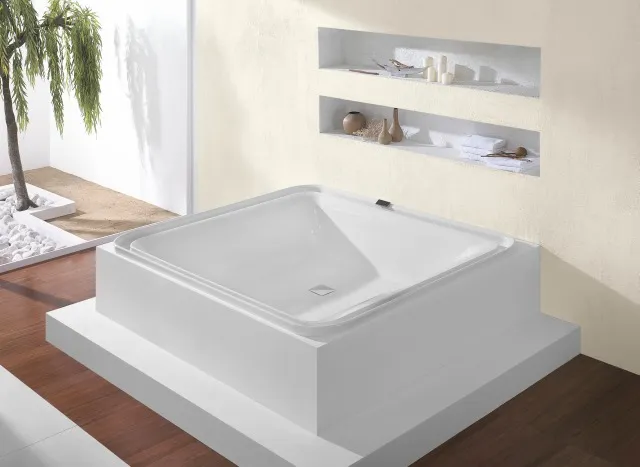 Hoesch Badewanne „Ergo+“ rechteck 207,5 × 195 cm in Weiß