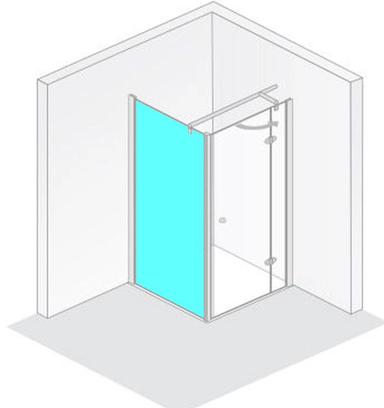 HSK teilgerahmte Seitenwand „Premium Classic“ Glas Linea 02, Profile Manhattan, für 1000 mm, H: 2000 mm HSK teilgerahmte Seitenwand „Premium Classic“ Glas Linea 02, Profile Manhattan, für 1000 mm, H: 2000 mm