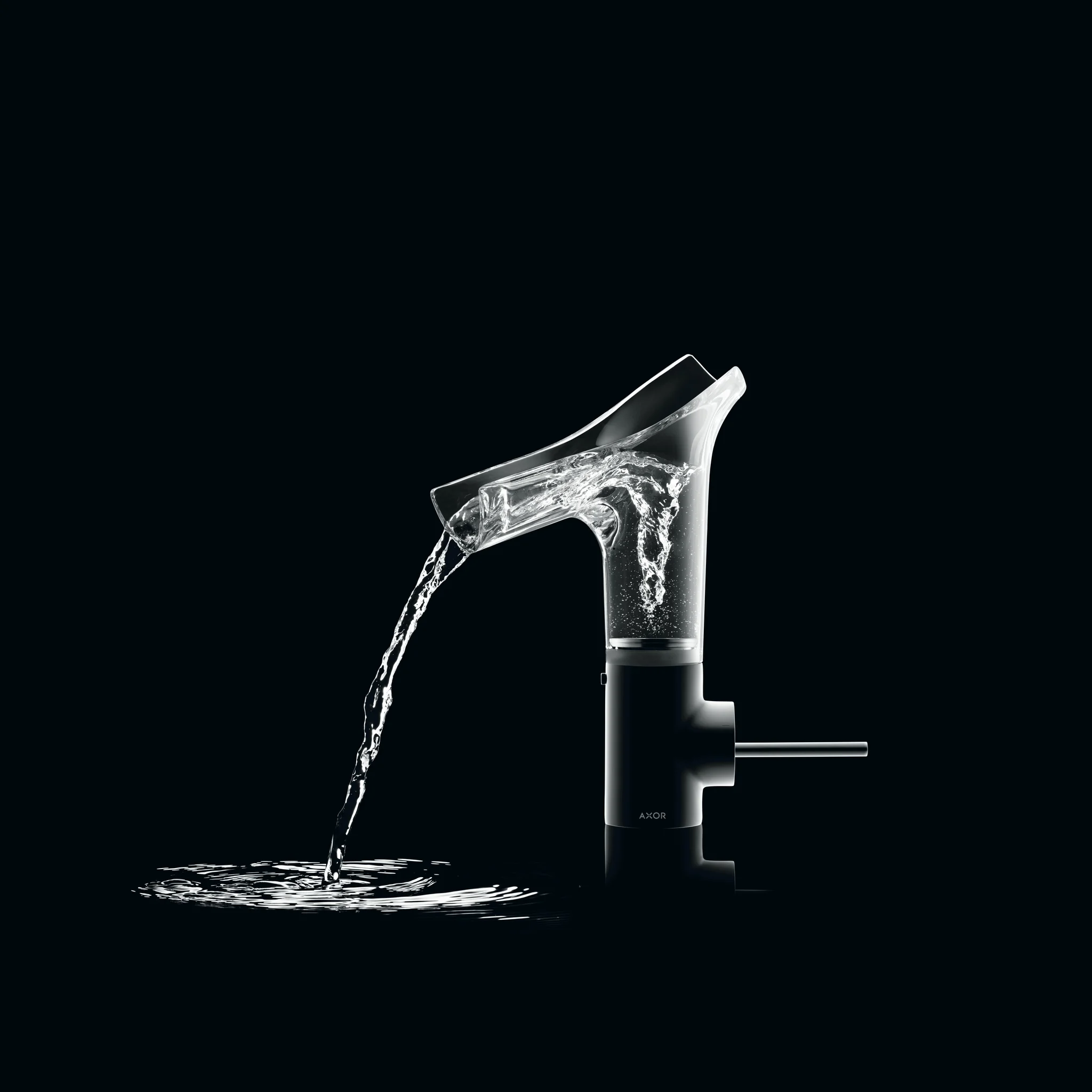 Hansgrohe AXOR Starck V Einhebel-Waschtischmischer chrom, Ausladung 125 mm, ComfortZone 140, Glasauslauf, Keramikmischsystem Hansgrohe AXOR Starck V Einhebel-Waschtischmischer chrom, Ausladung 125 mm, ComfortZone 140, Glasauslauf, Keramikmischsystem