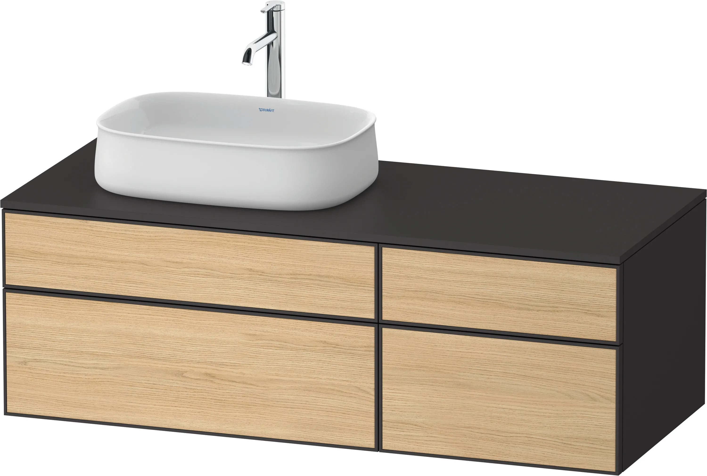Duravit Waschtischunterschrank wandhängend „Zencha“ 130 × 44,2 × 55 cm