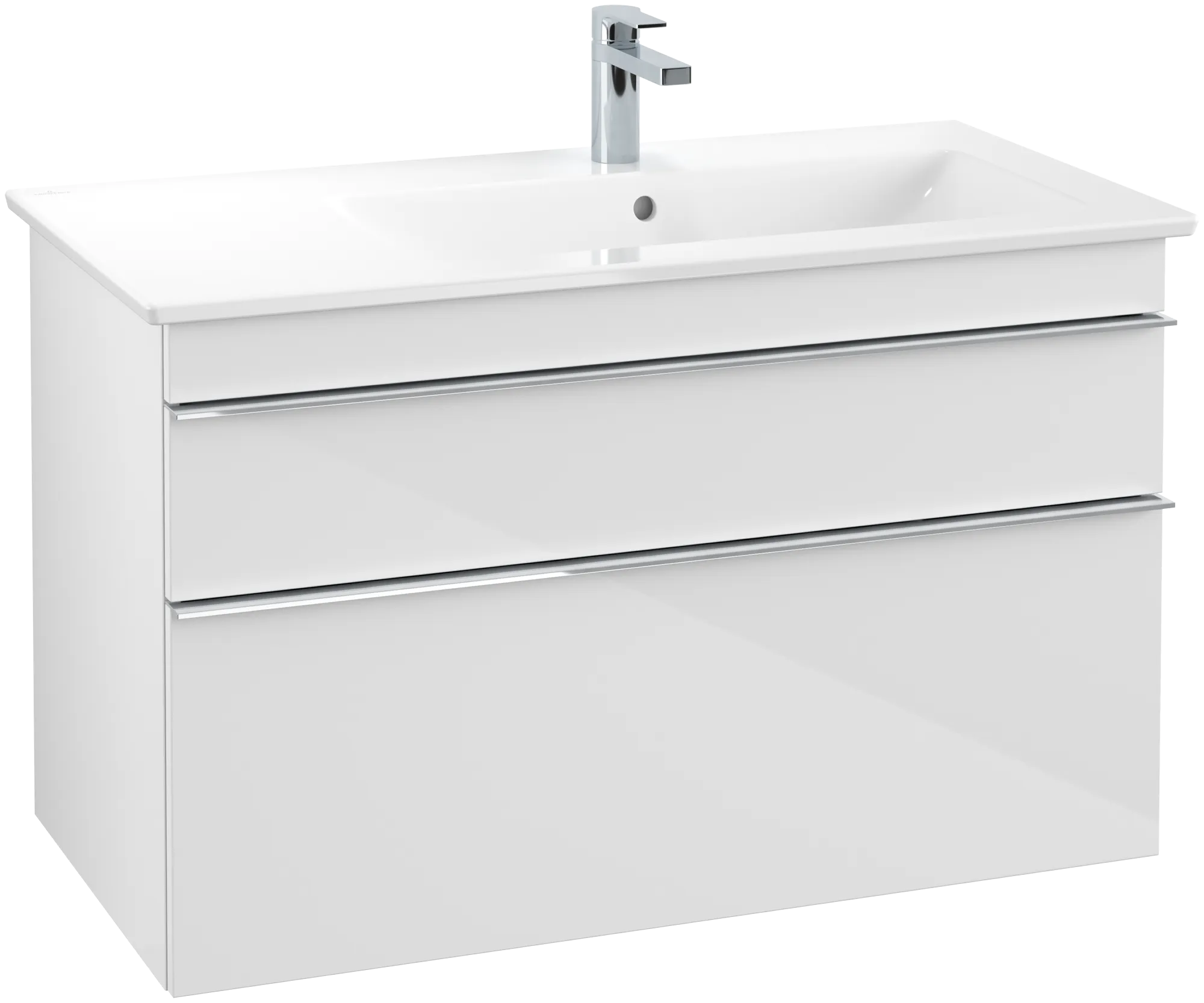 Villeroy & Boch Waschtischunterschrank „Venticello“ für Schrankwaschtisch 953 × 590 × 502 mm Glossy White, für Becken rechts
