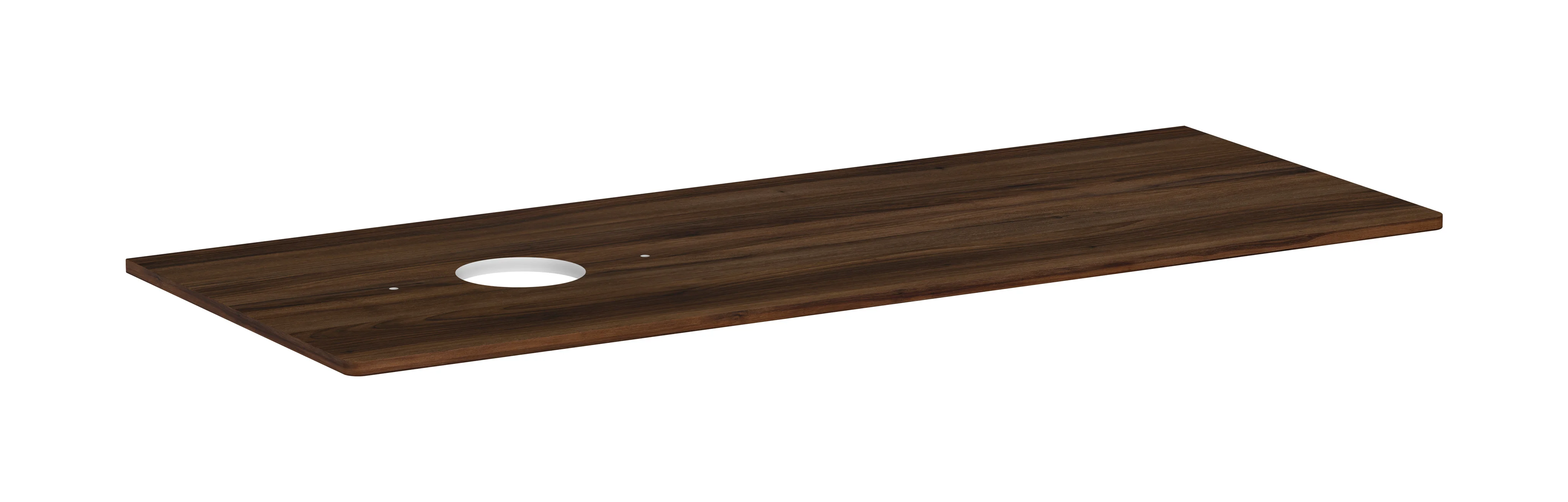 Hansgrohe Xelu Q Konsole, Nussbaum Dunkel, 1360x540 mm, 1 Beckenausschnitt links, Wandmontage Hansgrohe Xelu Q Konsole, Nussbaum Dunkel, 1360x540 mm, 1 Beckenausschnitt links, Wandmontage