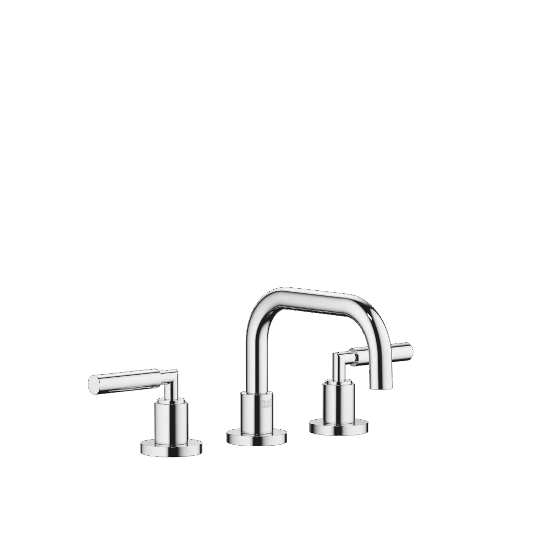 Dornbracht TARA Waschtisch-Dreilochbatterie mit Ablaufgarnitur Chrom Dornbracht TARA Waschtisch-Dreilochbatterie mit Ablaufgarnitur Chrom