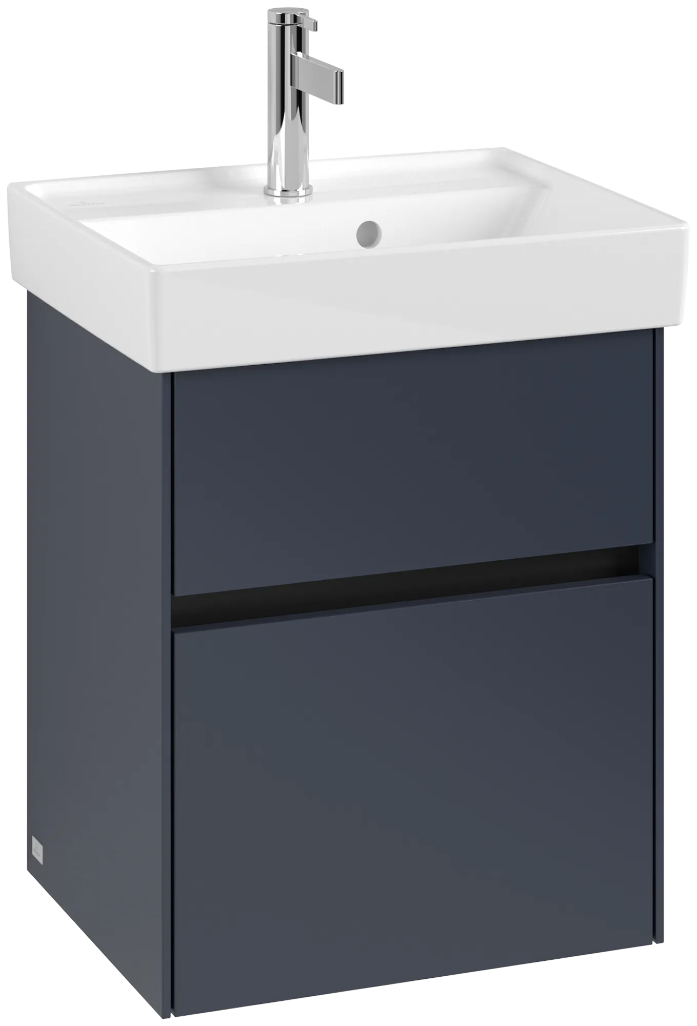 Villeroy & Boch Waschbeckenunterschrank Collaro C00600 Marine Blue, 460x374 mm, Höhe 546 mm, mit SoftClosing und integrierten Aluminiumgriffen