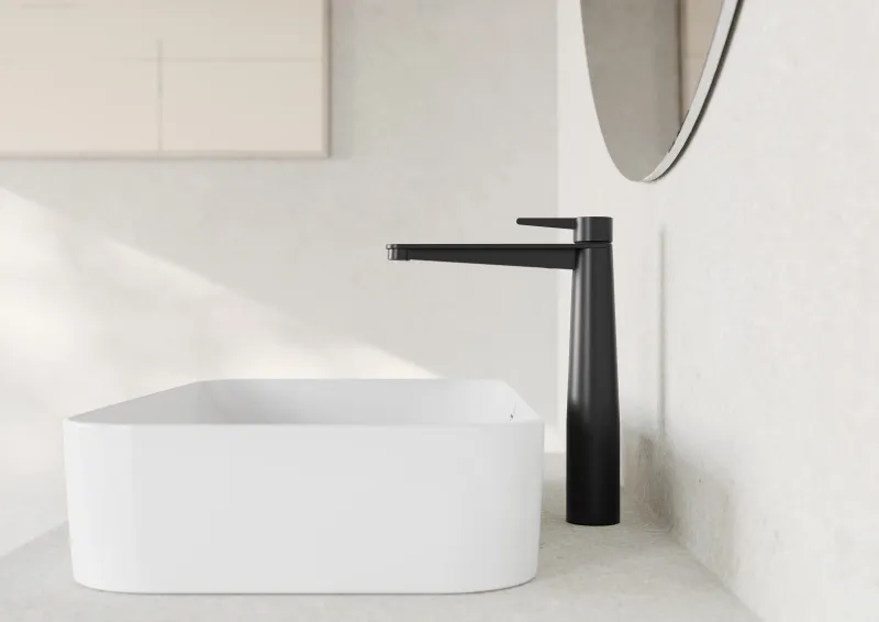 Villeroy & Boch Conum Einhebel-Waschtischarmatur erhöht 27,8 cm TVW127005000 mit Push-Open-Ablaufgarnitur Matt Black - SONDERPREIS Villeroy & Boch Conum Einhebel-Waschtischarmatur erhöht 27,8 cm TVW127005000 mit Push-Open-Ablaufgarnitur Matt Black - SONDERPREIS