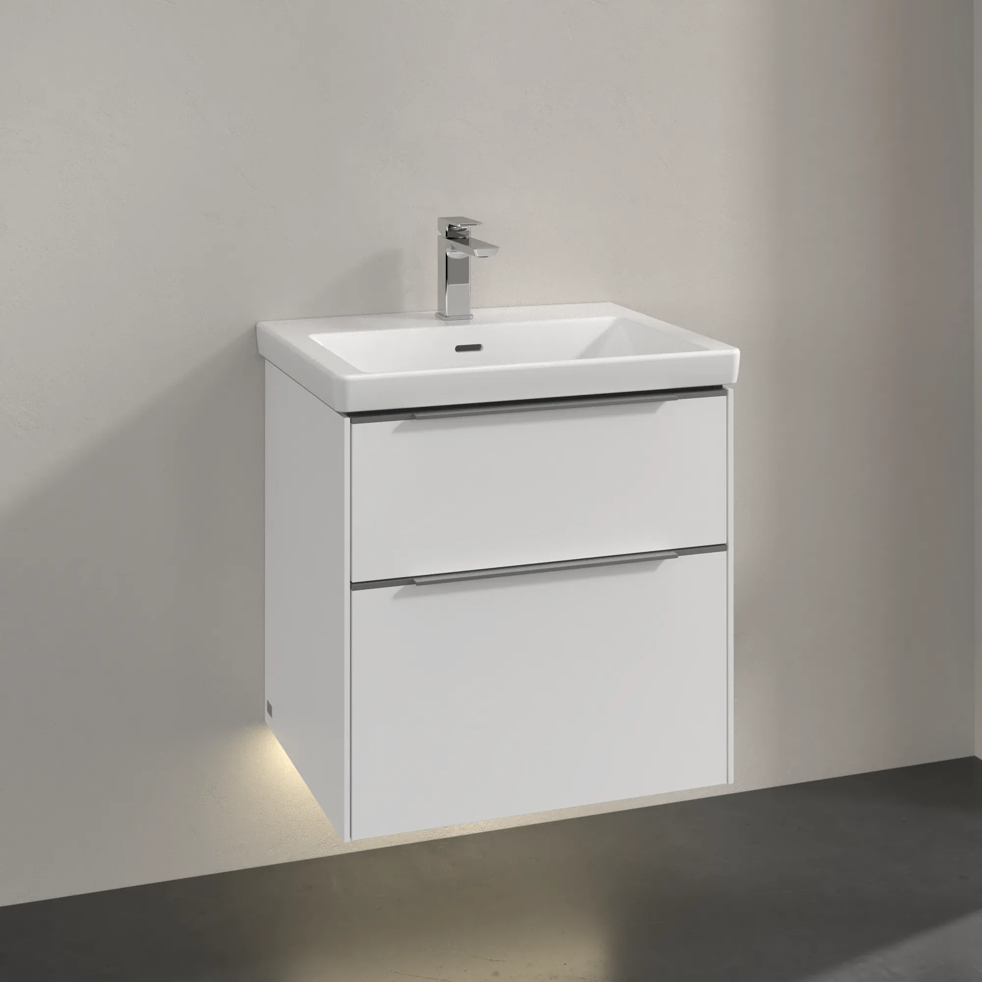 Villeroy & Boch Waschtischunterschrank „Subway 3.0“ für Schrankwaschtisch 572 × 576 × 478 mm Pure White, für Becken mittig