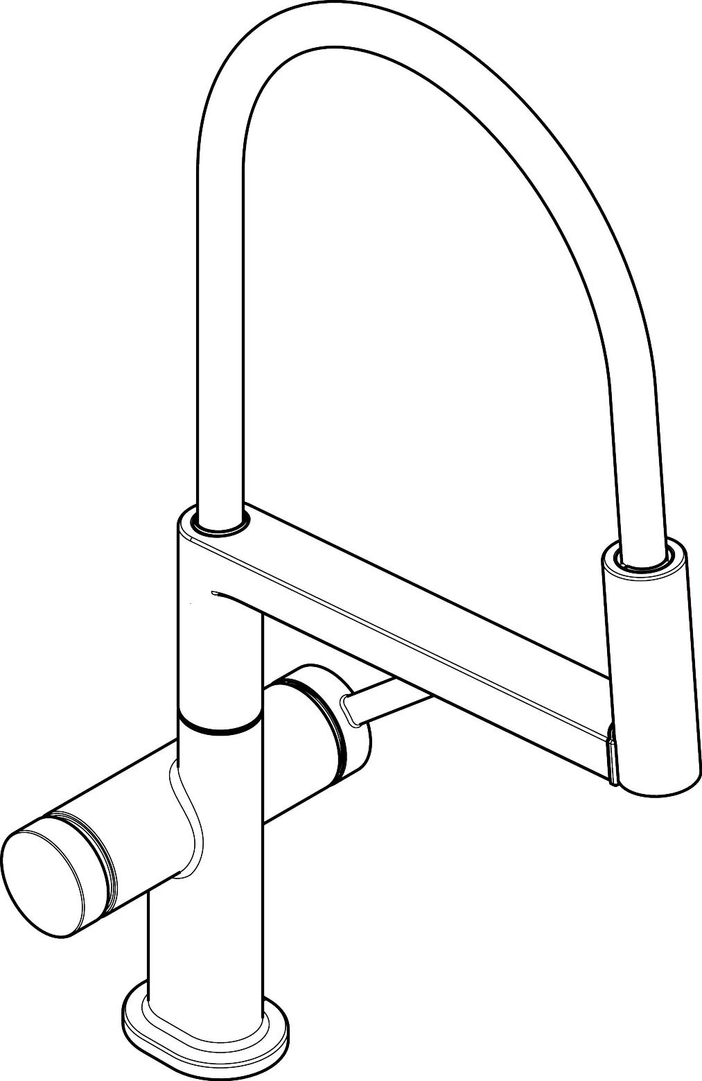 Hansgrohe Küchenarmatur „Talis Select M54“ Ausladung 0 mm