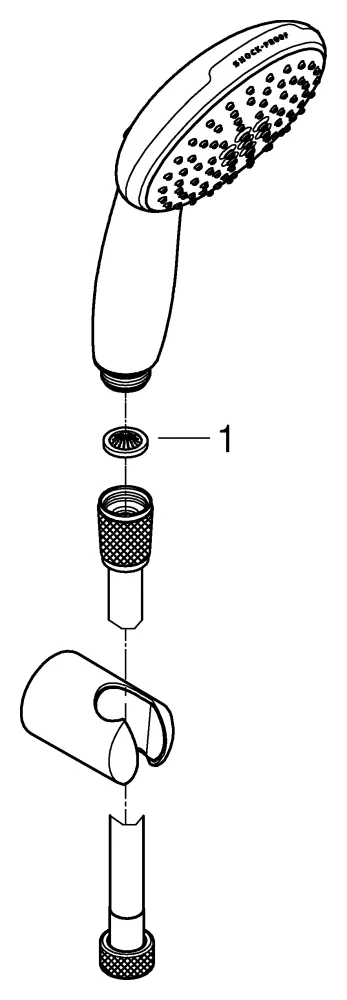 Handbrause „Tempesta 110“ 7.4 l/min