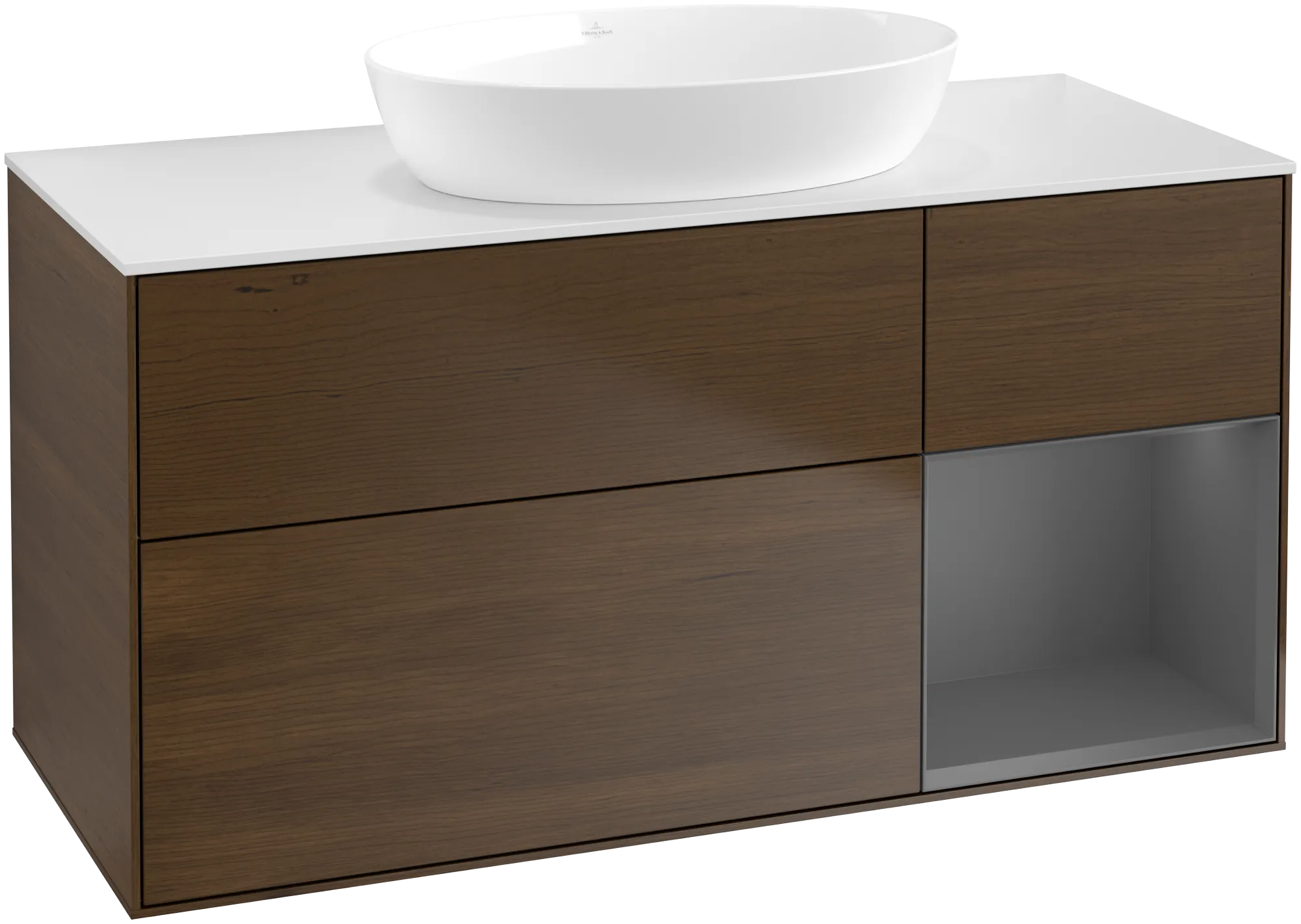 Villeroy & Boch Waschbeckenunterschrank Finion FA7, 1200x603x501mm, Beleuchtung, 3 Auszüge