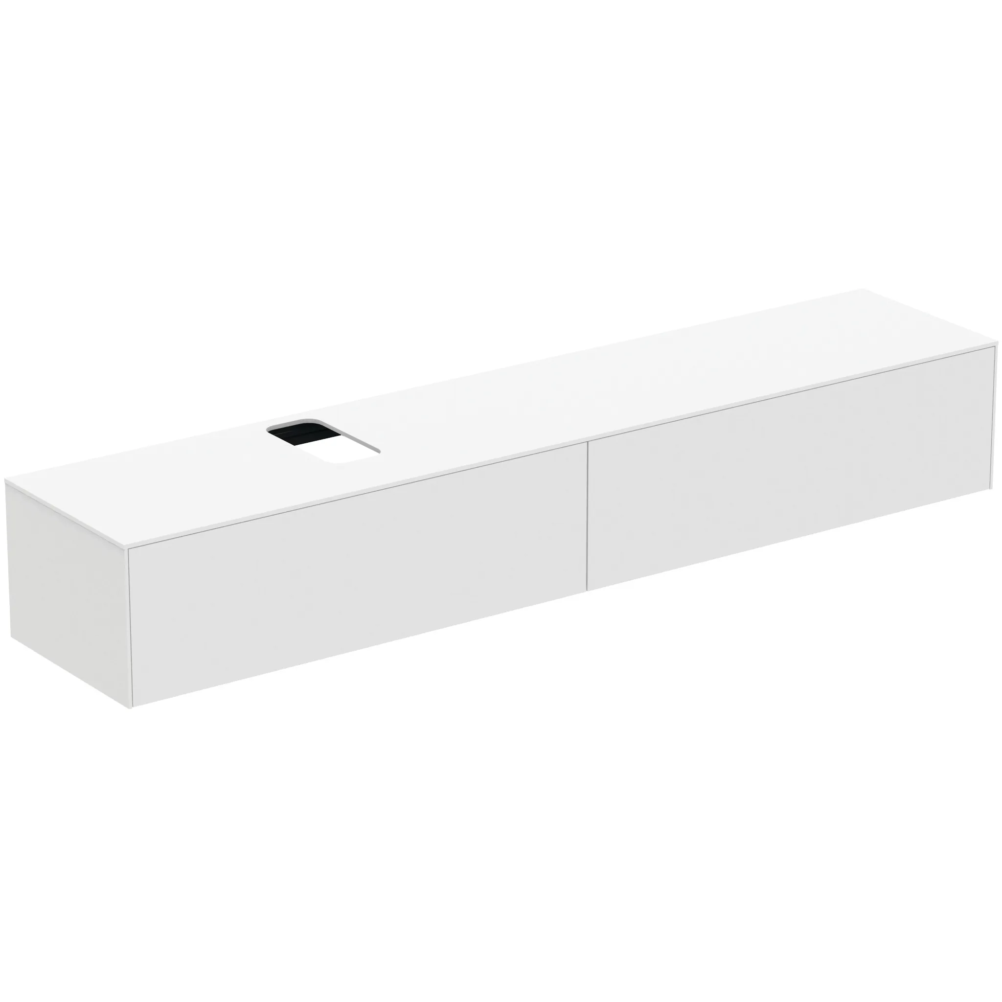 Ideal Standard Waschtischunterschrank „Conca“ 238,7 × 37 × 50,5 cm Weiß matt lackiert