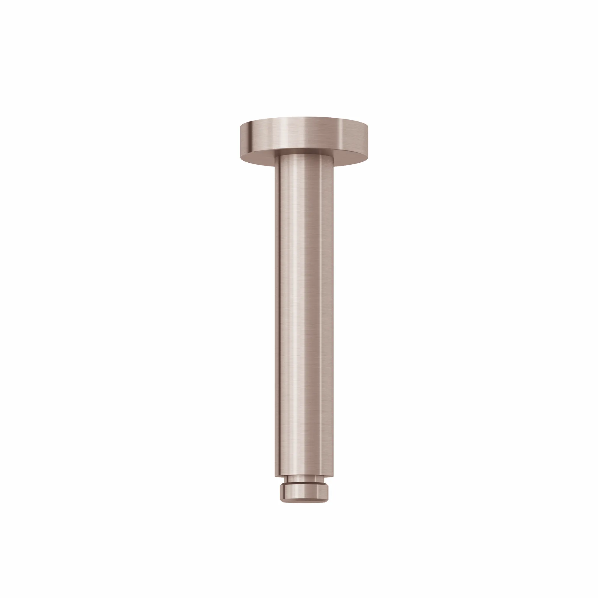 Kludi A-QA Deckenauslass 150 mm Brushed Bronze PVD – starrer Brausearm für Tellerkopfbrause mit Schubrosette