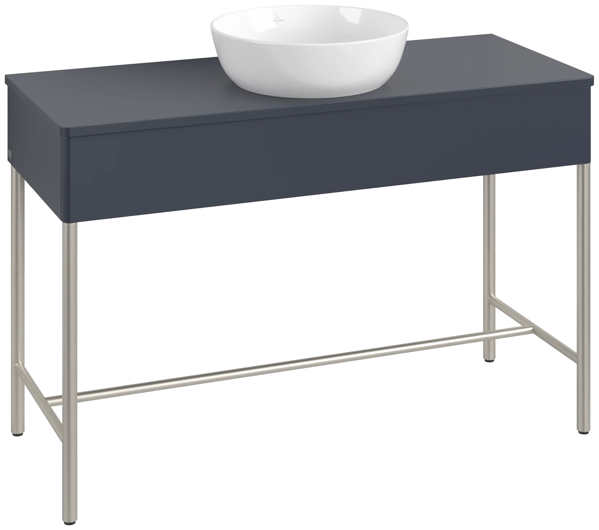 Villeroy & Boch Waschbeckenunterschrank Artis, Eckig, Midnight Blue Matt Lacquer, 1.200 x 782 x 500 mm, mit Beleuchtung und Push-to-open Funktion Villeroy & Boch Waschbeckenunterschrank Artis, Eckig, Midnight Blue Matt Lacquer, 1.200 x 782 x 500 mm, mit Beleuchtung und Push-to-open Funktion