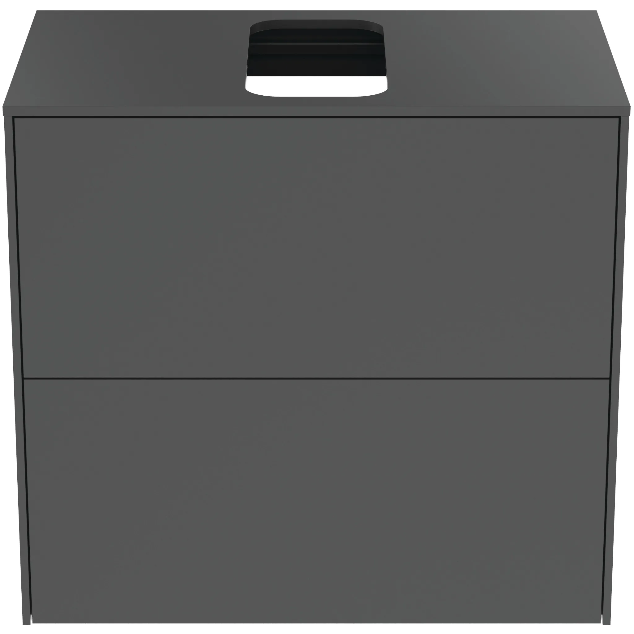 Ideal Standard Waschtischunterschrank Conca, 2 Auszüge, anthrazit Ideal Standard Waschtischunterschrank Conca, 2 Auszüge, anthrazit