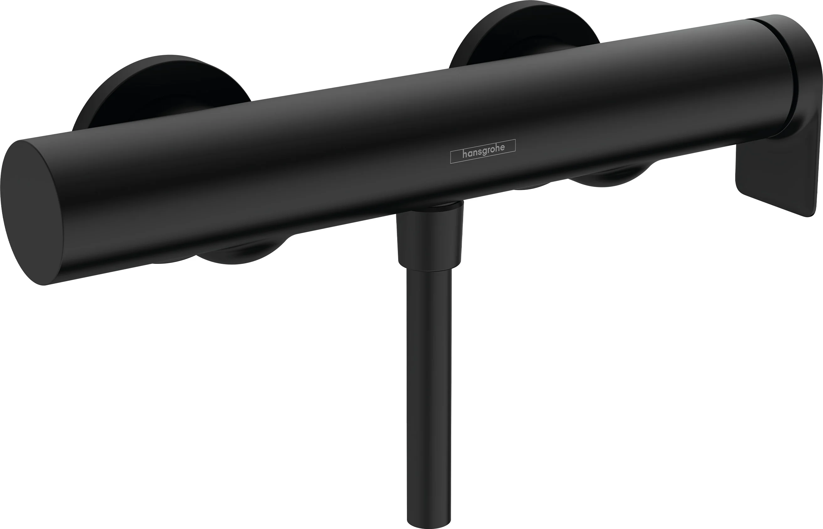 Hansgrohe Vivenis Brausenmischer Aufputz mattschwarz, 150 ± 12 mm, max. Durchfluss 12,3 l/min, Keramikmischsystem, einstellbare Temperaturbegrenzung, Rückflussverhinderer, Schalldämpfer, DN15 Anschluss