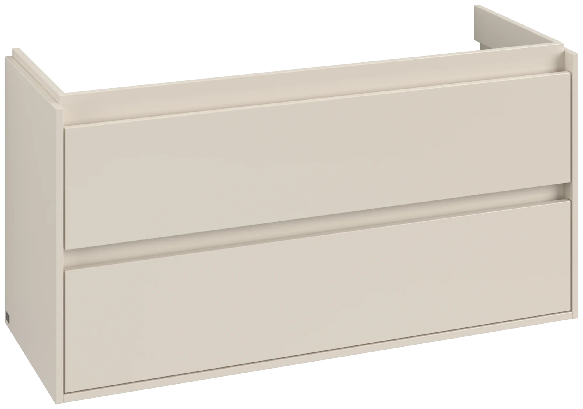 Villeroy & Boch Waschbeckenunterschrank Skyla C80000, Cashmere Grey, 1172x596x439 mm, 1 Auszug, 2 Auszüge, mittige Wanneneinbauposition Villeroy & Boch Waschbeckenunterschrank Skyla C80000, Cashmere Grey, 1172x596x439 mm, 1 Auszug, 2 Auszüge, mittige Wanneneinbauposition