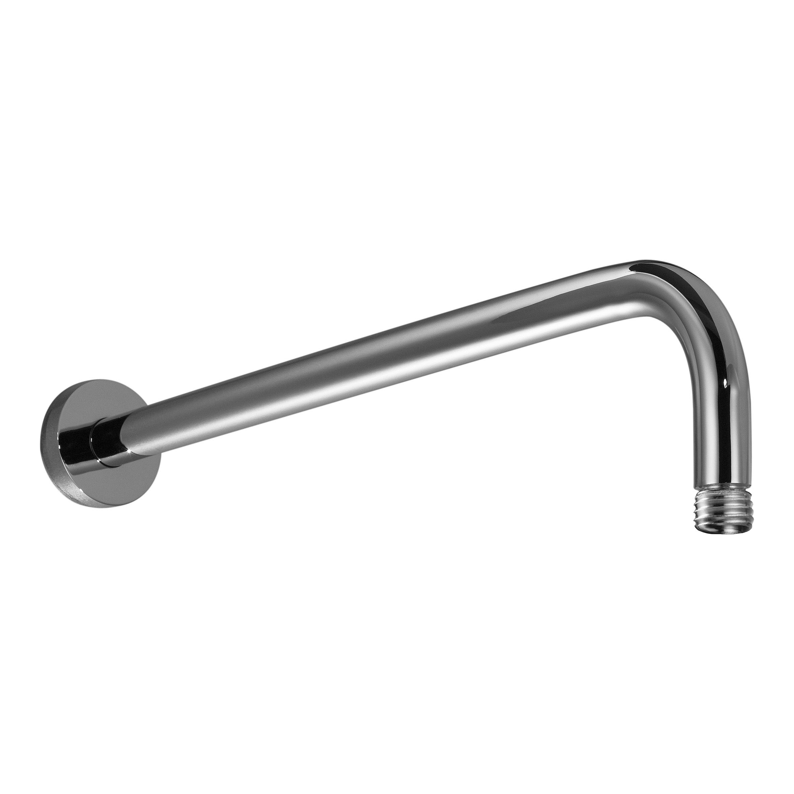 HSK Wandarm gebogen mit Rosette Rund ⌀ 2,3 × 9,8 cm Ausladung 440 mm in chrom HSK Wandarm gebogen mit Rosette Rund ⌀ 2,3 × 9,8 cm Ausladung 440 mm in chrom