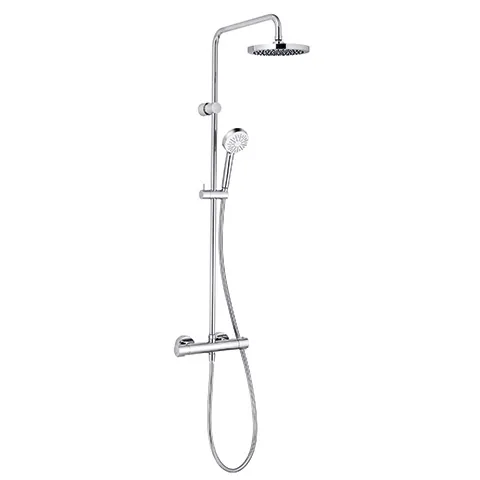 LOGO BASIC THERMOSTAT DUAL SHOWER SYSTEM chrom LOGO BASIC THERMOSTAT DUAL SHOWER SYSTEM chrom
