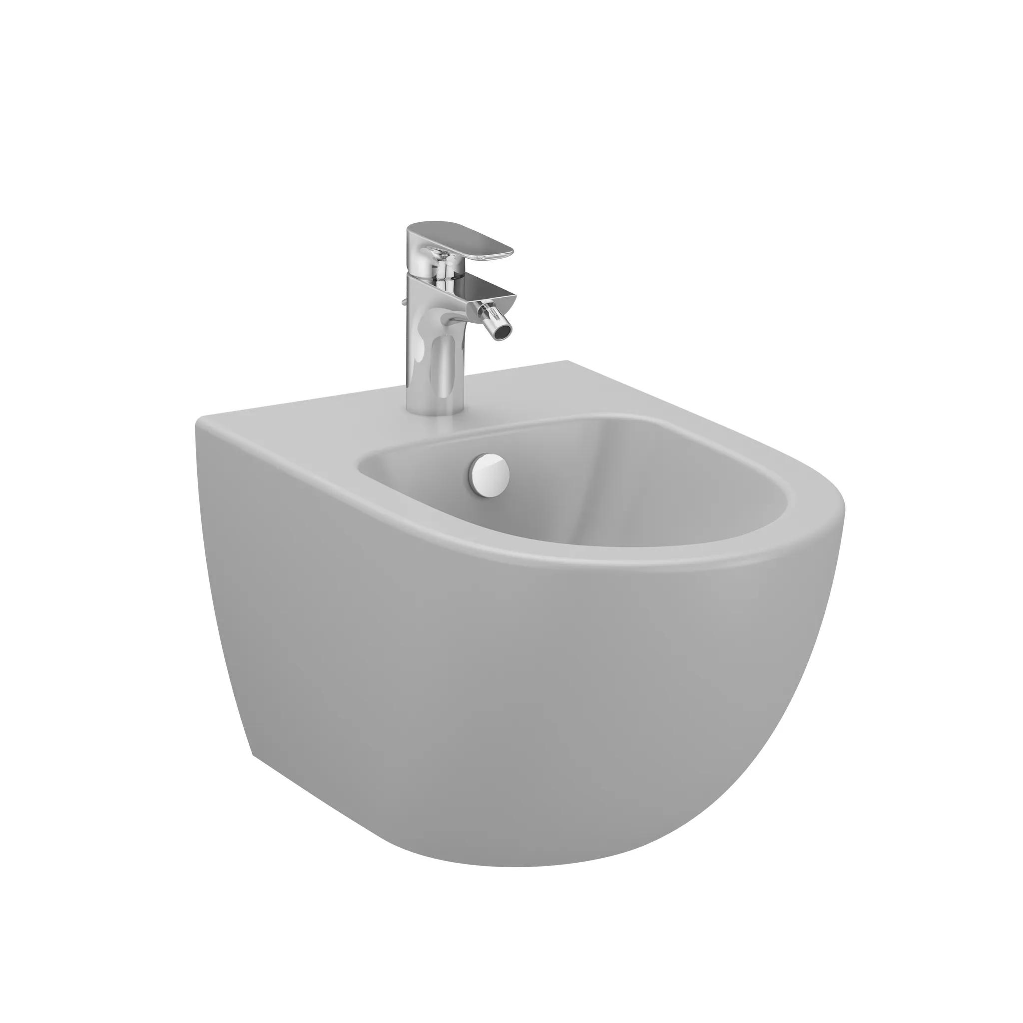 VitrA Sento Wand-Bidet 37 x 54 cm, Steingrau Matt VitrA Sento Wand-Bidet 37 x 54 cm, Steingrau Matt