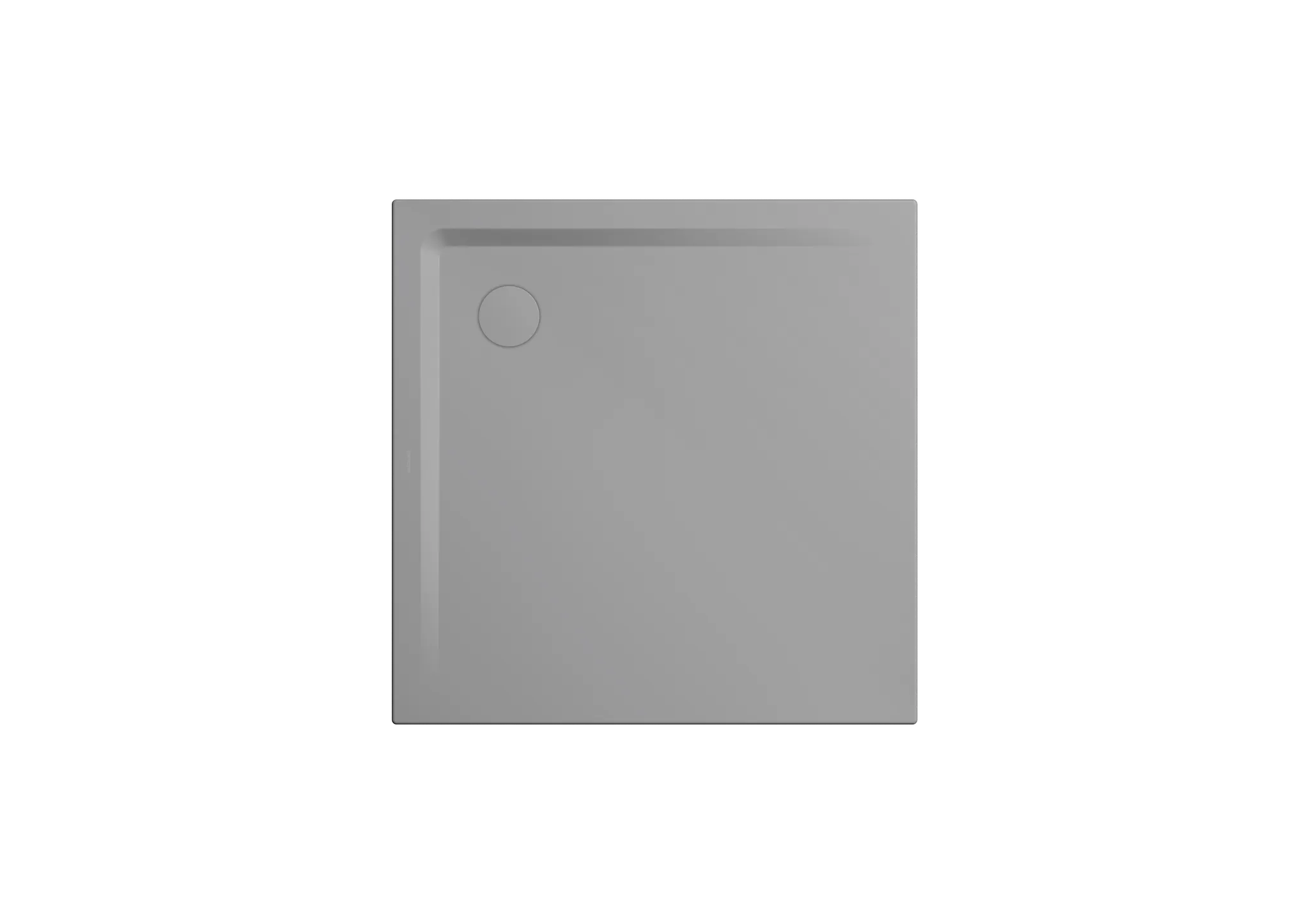 Kaldewei Duschwanne „Superplan“ 120 × 120 cm ohne Oberflächenbeschichtung, mit Perl-Effekt, in cool grey 30
