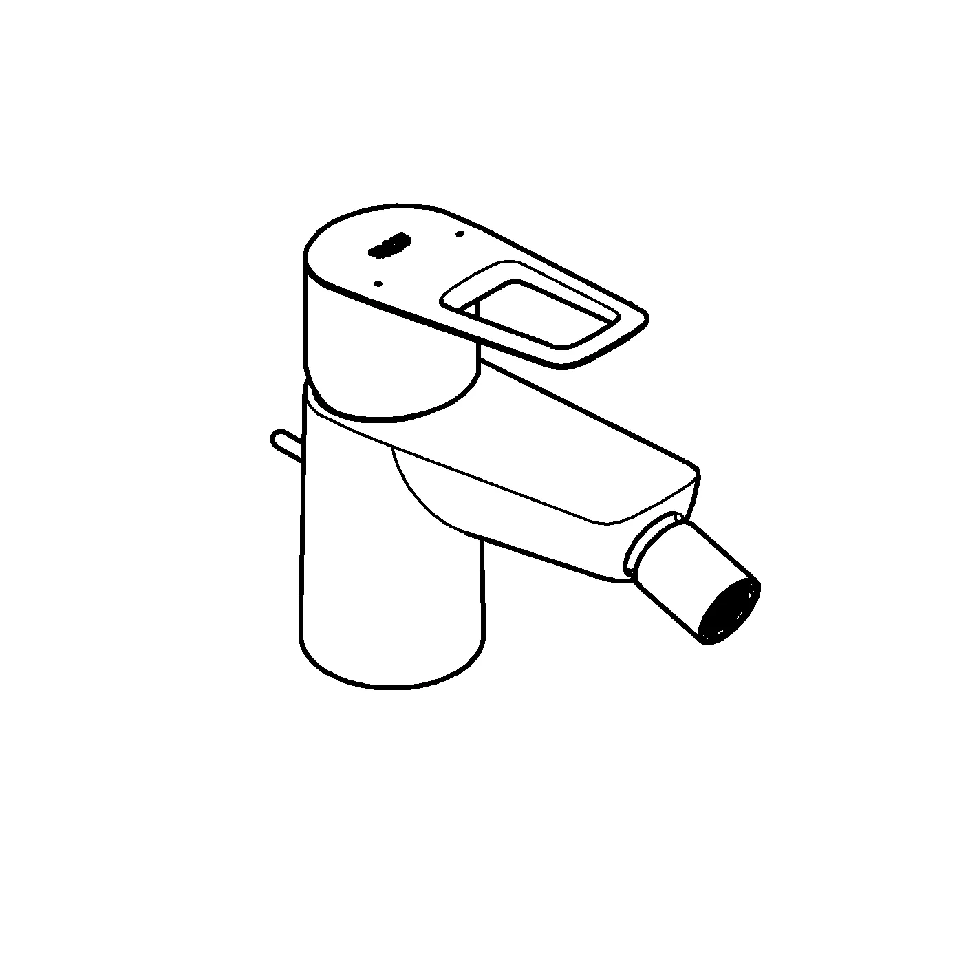 Grohe BauLoop Einhand-Bidetbatterie, ½, Einlochmontage, chrom Grohe BauLoop Einhand-Bidetbatterie, ½, Einlochmontage, chrom