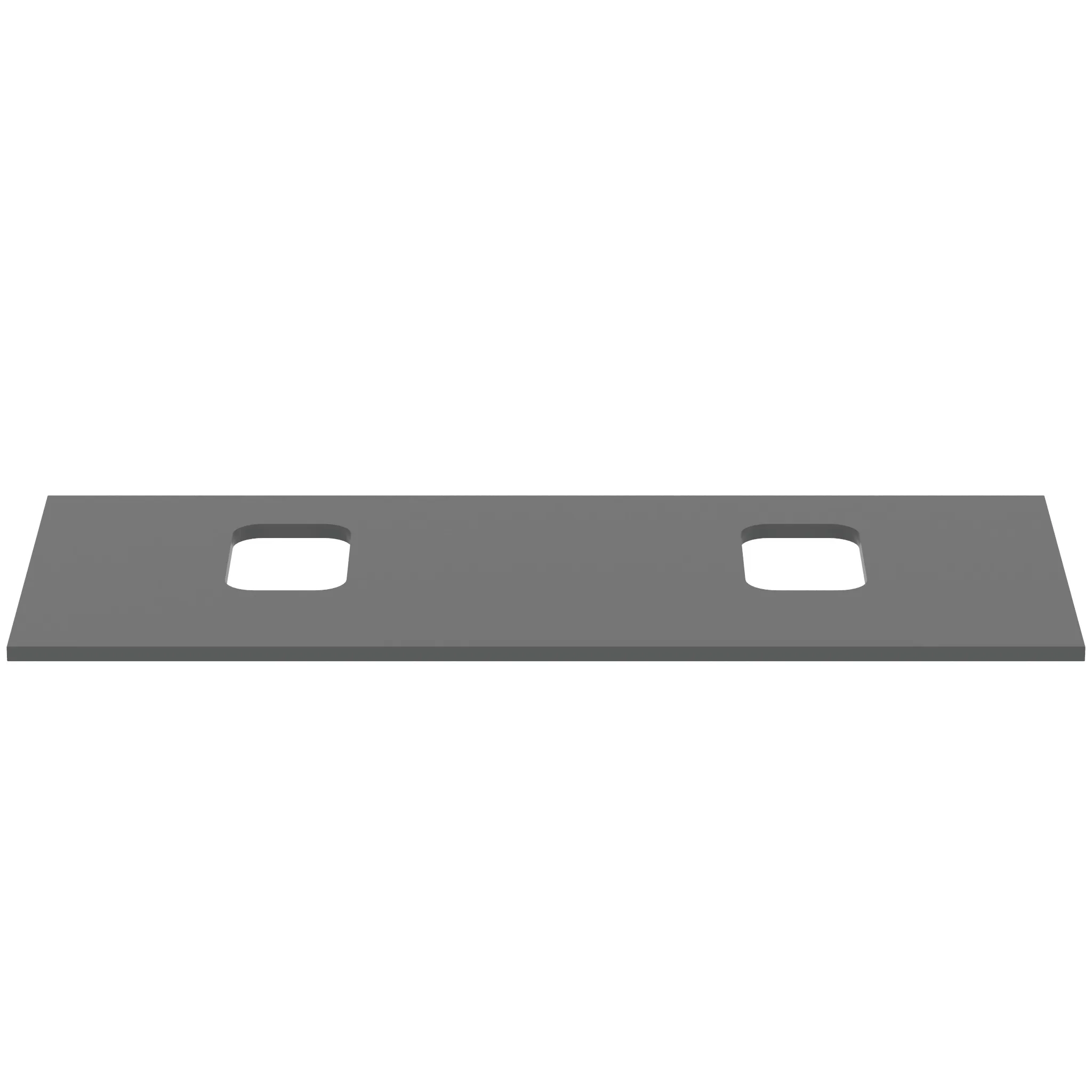 Waschtischplatte i.life B je ein Ausschnitt rechts und links für zwei Schalen 1202x507x18mm Weiß matt Waschtischplatte i.life B je ein Ausschnitt rechts und links für zwei Schalen 1202x507x18mm Weiß matt