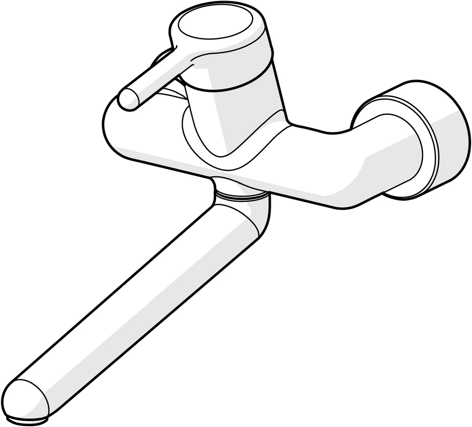 HansaMEDIPRO Waschtischarmatur Hansamedipro Einhebelmischer Chrom Ausladung 311mm DN15 HansaMEDIPRO Waschtischarmatur Hansamedipro Einhebelmischer Chrom Ausladung 311mm DN15