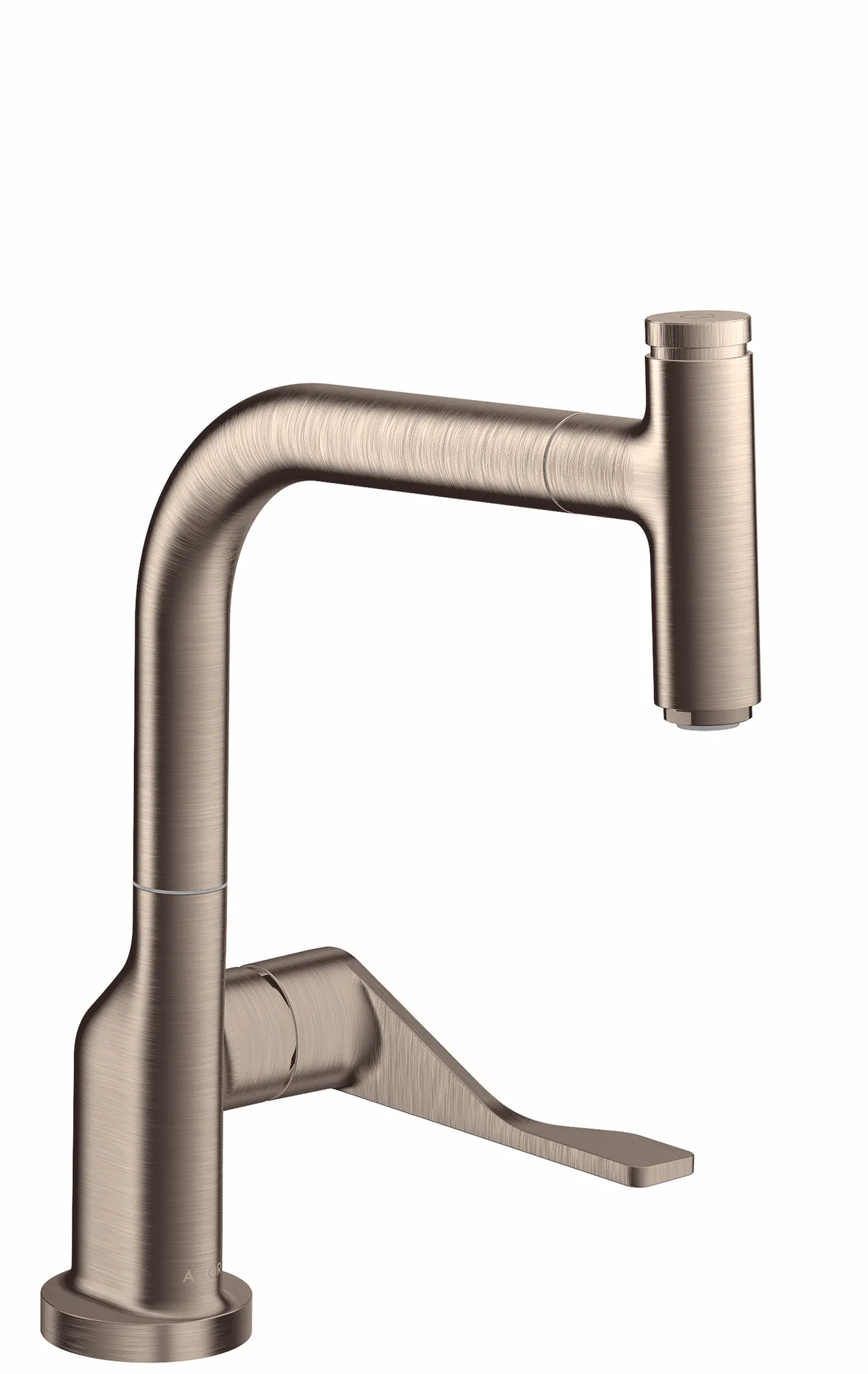 Hansgrohe AXOR Citterio Einhebel-Küchenmischer Select 230 mit Ausziehauslauf, Brushed Nickel