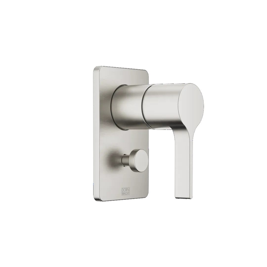 Dornbracht LULU UP-Einhandbatterie mit automatischer Umstellung, Platin gebürstet, Abdeckplatte 150 x 90 mm