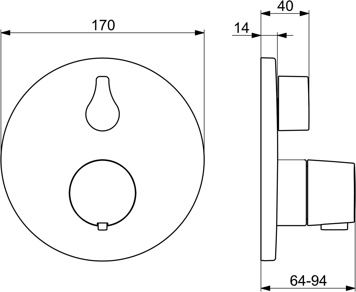 HansaLIVING Duscharmatur Thermostat Fertigmontageset für Brausebatterie 8113 Rosette rund Chrom HansaLIVING Duscharmatur Thermostat Fertigmontageset für Brausebatterie 8113 Rosette rund Chrom