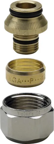 Viega „Raxofix“ Anschlussverschraubung vernickelt 20 mm × 3/4″ Viega „Raxofix“ Anschlussverschraubung vernickelt 20 mm × 3/4″