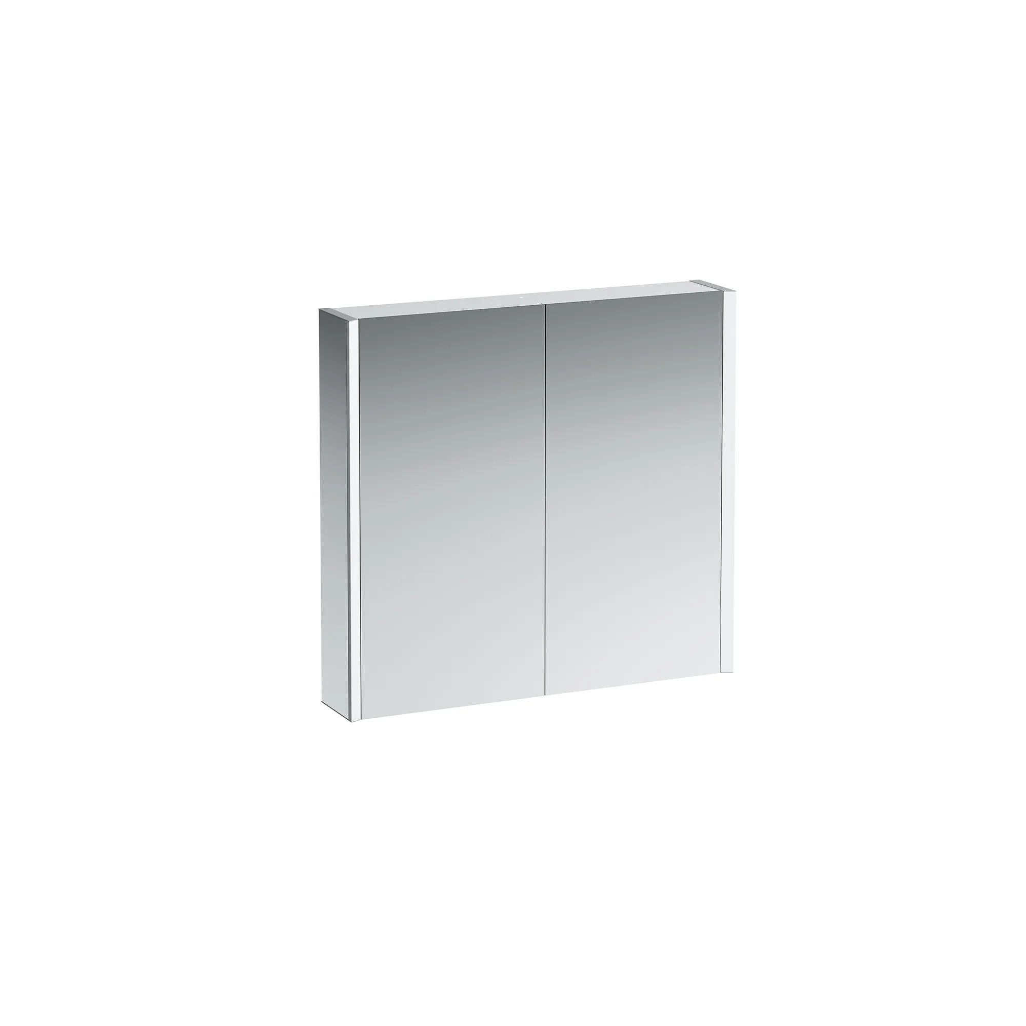 Laufen Spiegelschrank „Frame 25“ in Aluminium, glanzeloxiert Laufen Spiegelschrank „Frame 25“ in Aluminium, glanzeloxiert