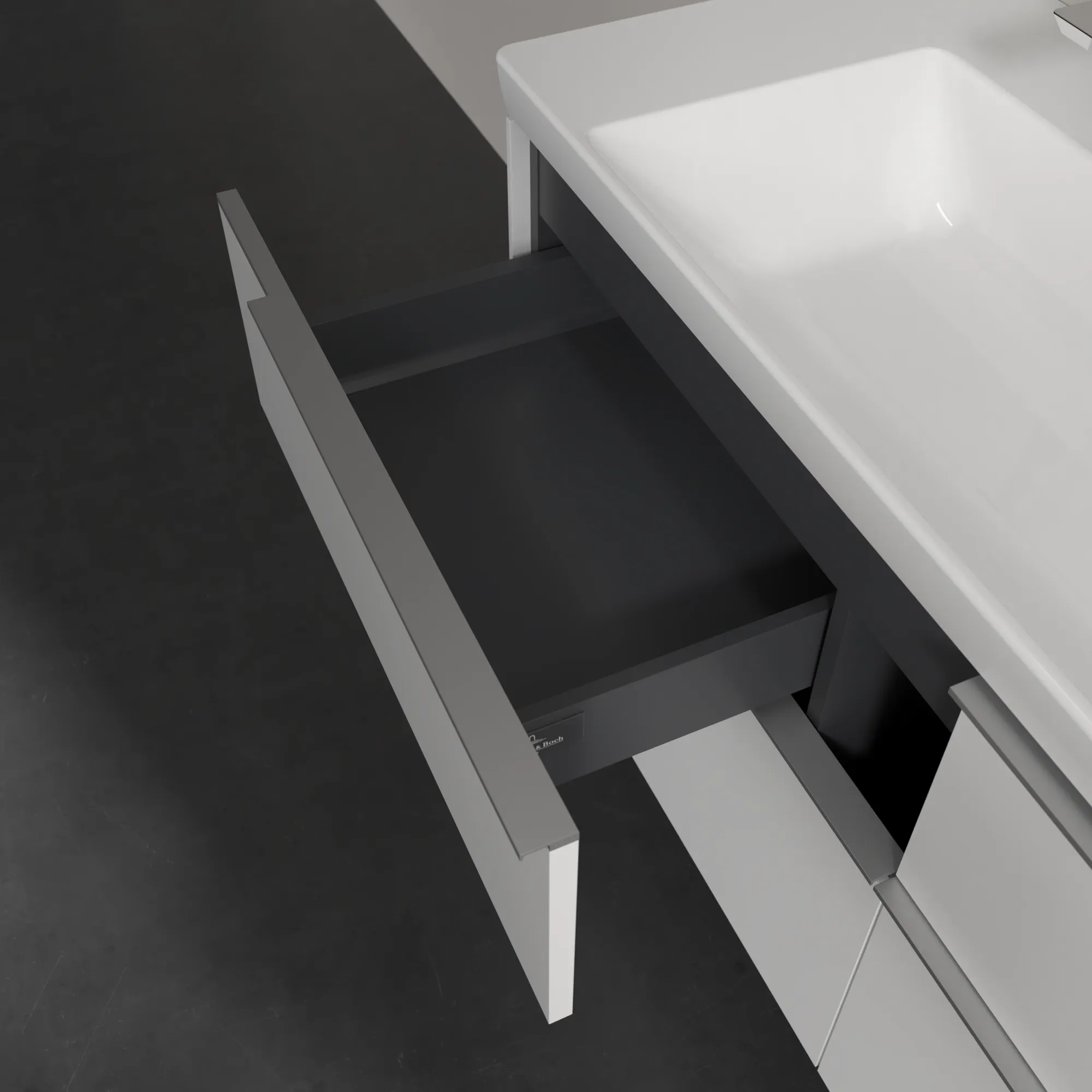 Villeroy & Boch Waschtischunterschrank „Subway 3.0“ für Schrankwaschtisch 1272 × 576 × 478 mm Brilliant White, für Becken mittig