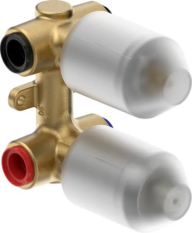 D-Code Einhebel-Wannenmischer UP Set Keramikmischsystem, Chrom HG
