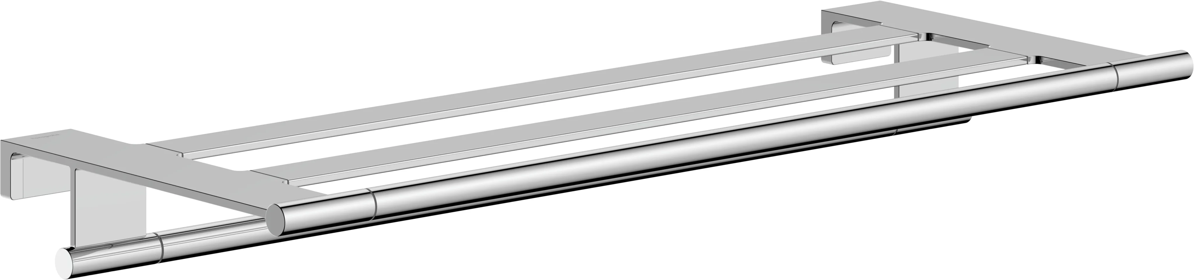 Hansgrohe AddStoris S Handtuchablage mit Handtuchhalter, Chrom, 661 mm Länge