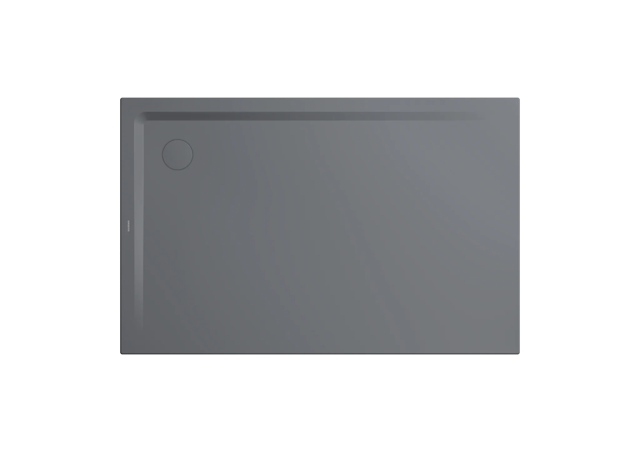 Kaldewei SUPERPLAN Duschfläche mit Wannenträger, 800x1600 mm, cool grey 70, Secure Plus Antislip, 32 mm Randhöhe